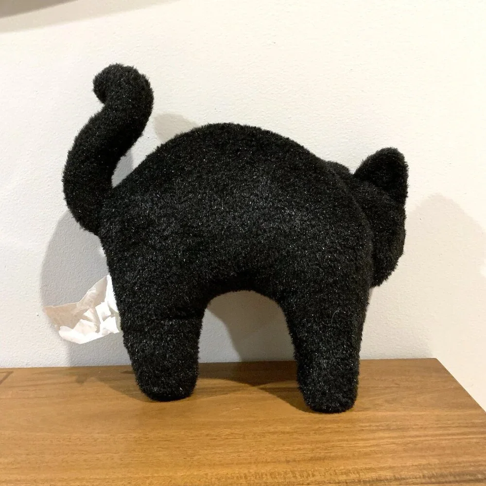 Target Bullseye Playground Black Cat Decorative Throw Pillow Halloween 2025 NEW